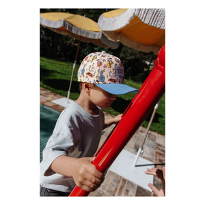 Hello Hossy - Gorra de béisbol con visera curvada de fibra reciclada | Azul