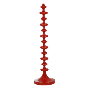 House of Capricorn - Base de lámpara de pie de madera de fresno | Rojo ladrillo