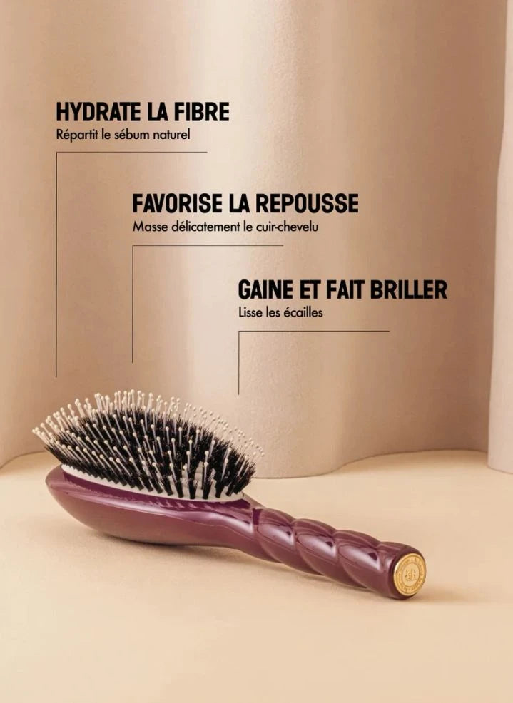 La Bonne Brosse - "La Suavidad Indispensable" Cepillo para el Cabello No. 03 - Piel Cabelluda Sensible | Berenjena