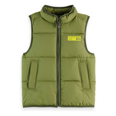 Scotch & Soda - Chaleco acolchado sin mangas | Verde