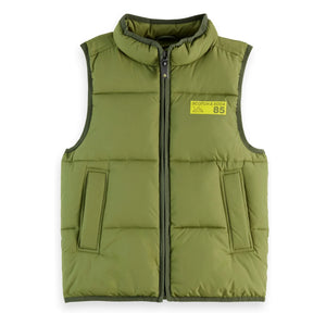 Scotch & Soda - Chaleco acolchado sin mangas | Verde