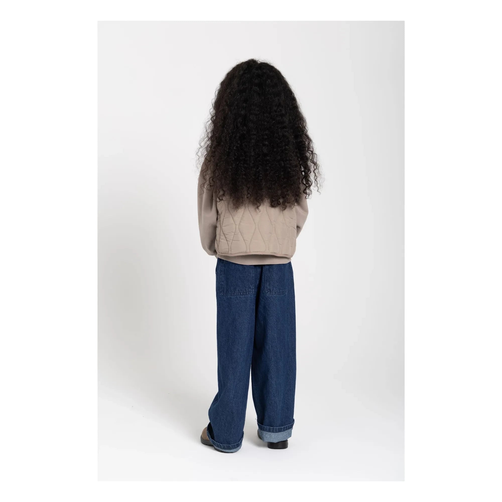 Smallable Kid - Chaqueta acolchada sin mangas Cheer | Gris oscuro