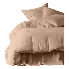 Haomy - Sábana ajustable de algodón de gasa Mykonos | Cimarron