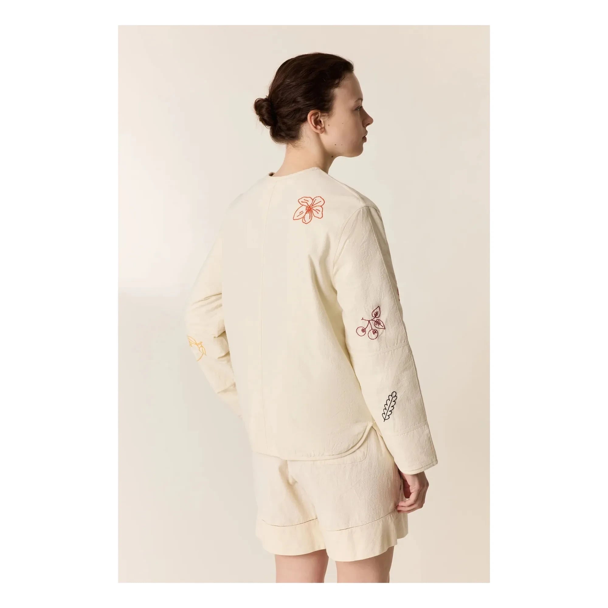 Leon & Harper - Chaqueta de algodón orgánico Viny | Blanca