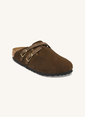 BIRKENSTOCK - Sandalias Blair de ante | Marrón oscuro