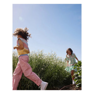 Goldie + Ace - Pantalones con Bolsillos a Cuadros Vichy | Rosa