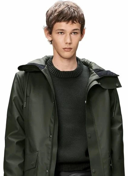 Rains - Parka Largo Nome W3T3 | Verde oscuro