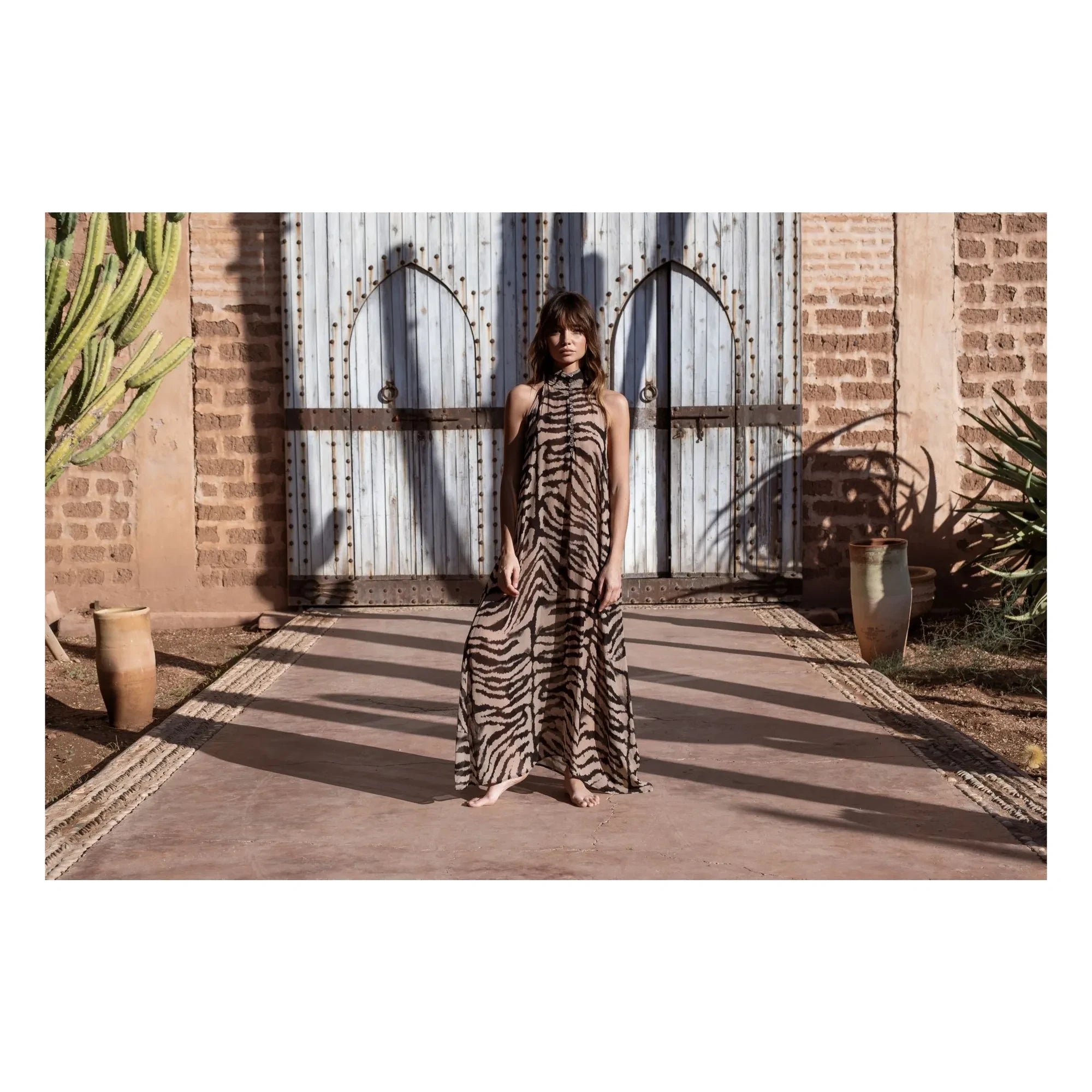 Maison Saint Julien - Vestido Mozambique | Marrón