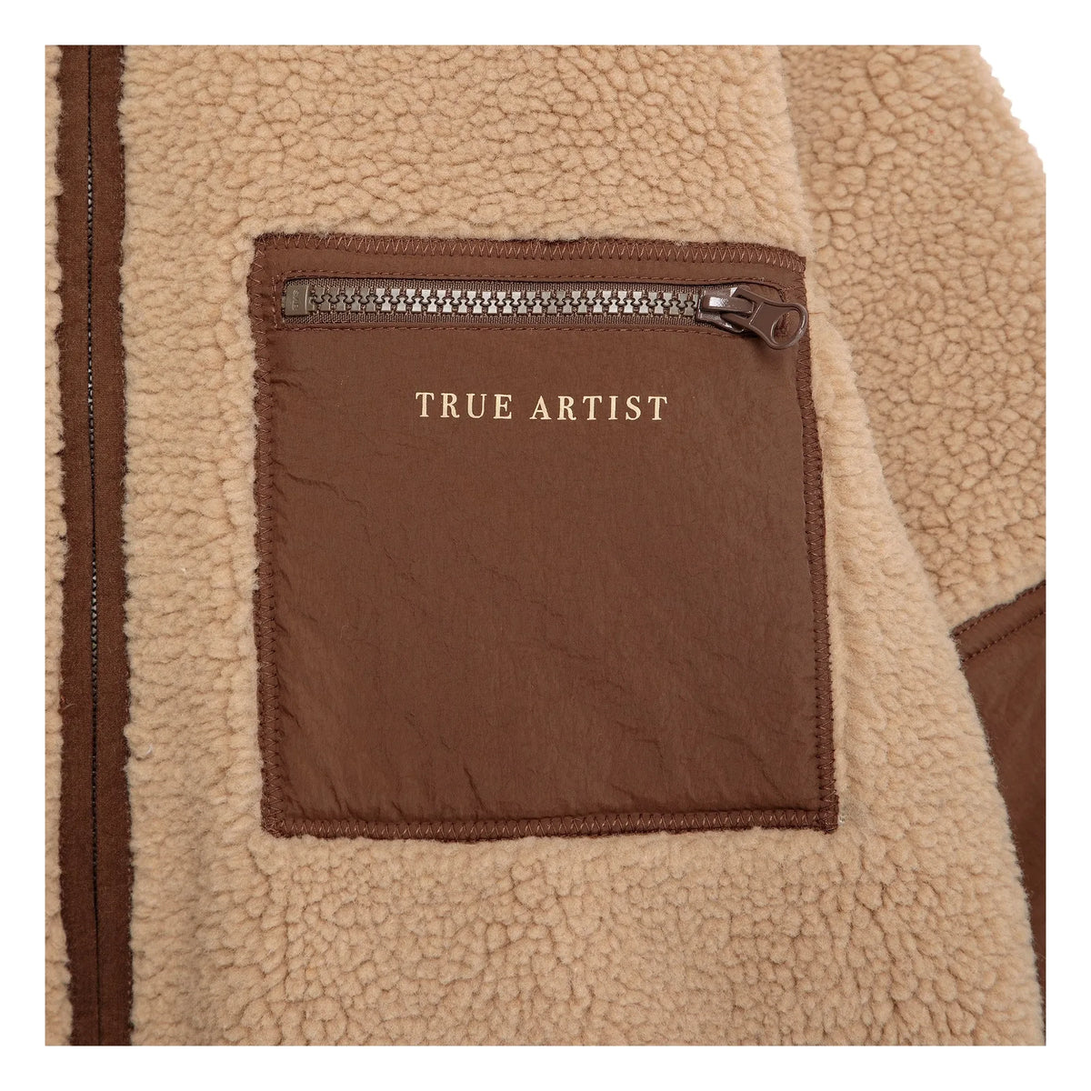 True Artist - Chaqueta Sherpa Reversible N°3 | Marrón