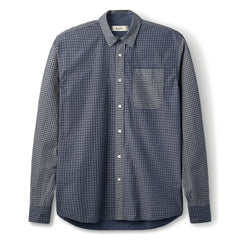 Forét - Camisa Scout de Popelín de Algodón Orgánico | Azul marino