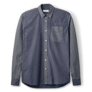 Forét - Camisa Scout de Popelín de Algodón Orgánico | Azul marino