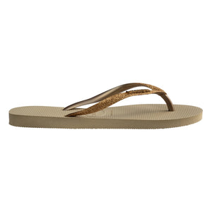 Havaianas - Chanclas finas con purpurina | Or