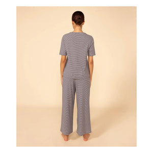 Petit Bateau - Conjunto de Pijama Milleraies - Colección Mujer | Azul marino