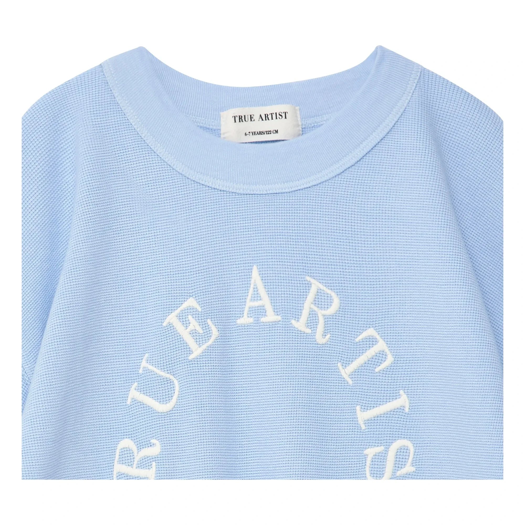 True Artist - Sudadera de manga corta N°12 Algodón orgánico | Azul claro