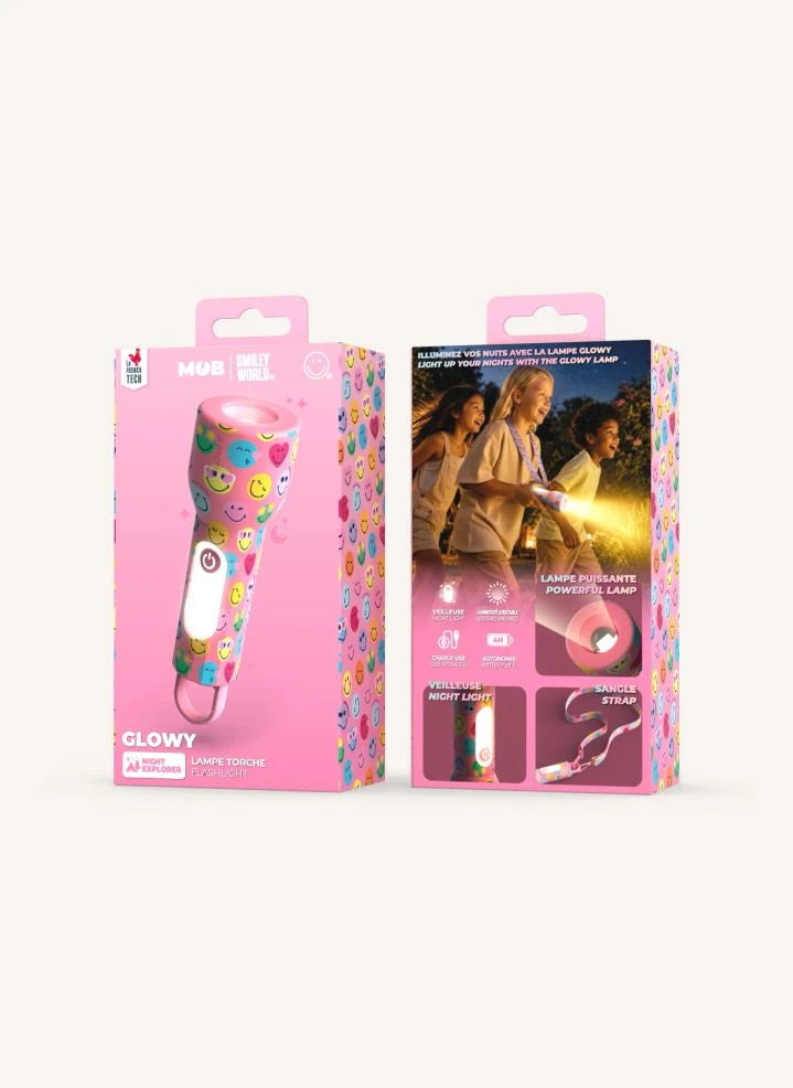 MOB - Glowy Linterna - MOB x Smiley World | Rosa