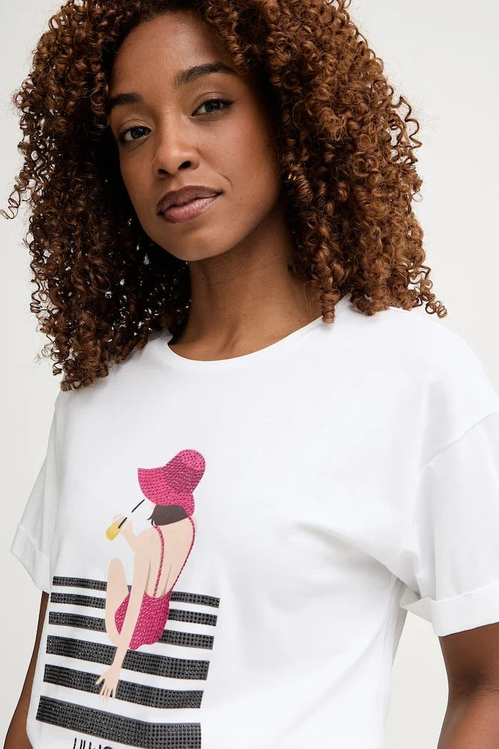 Camiseta de mujer Liu Jo de algodón y elastano