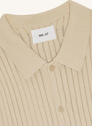 NN.07 - Camisa polo de manga larga Troels 6561 | Crudo