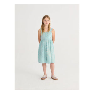 Bobo Choses - Vestido de algodón orgánico con margaritas | Azul claro