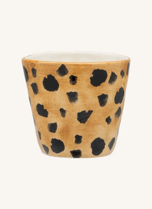 Anna + Nina - Taza de espresso Leopardo | Marrón
