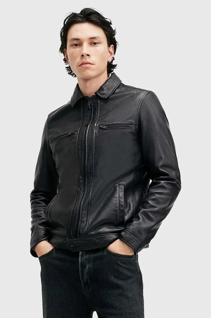 Chaqueta de cuero AllSaints LUCK