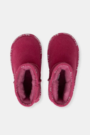 Botas de nieve infantiles Emu Australia Barbie Wallaby Mini de ante