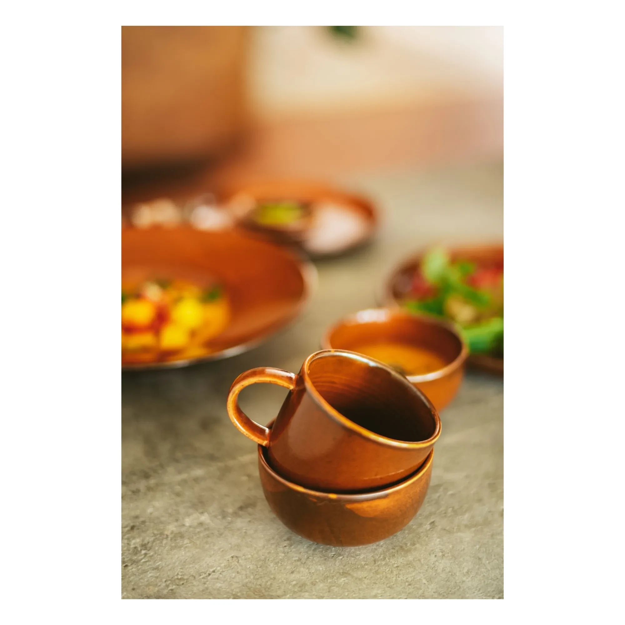 HKliving - Taza de cerámica Chef | Terracota