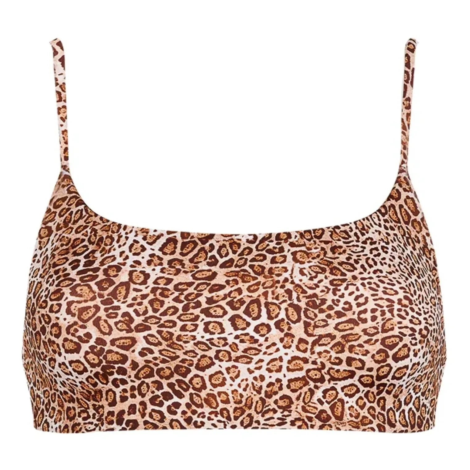 Vanessa Sposi - Parte de arriba del bañador Le Square Leopar Mayo