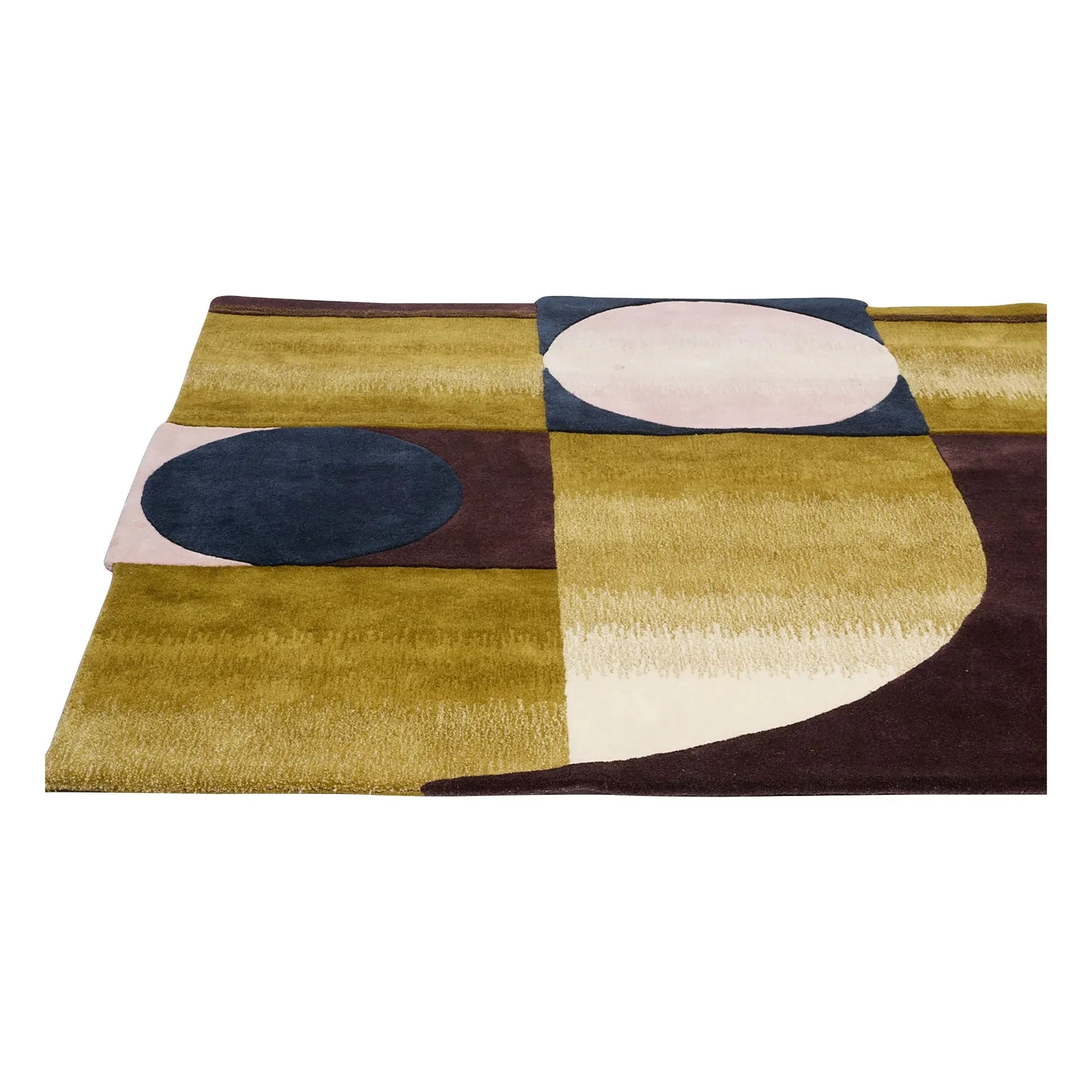 Mapoésie - Alfombra de lana Atlas | Marrón