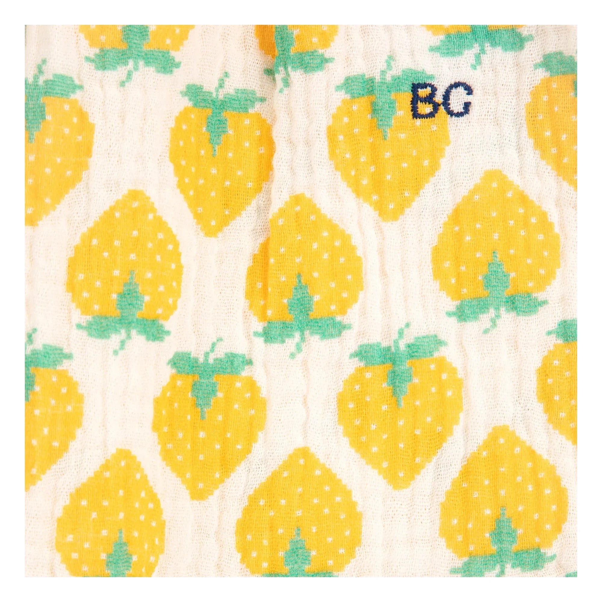 Bobo Choses - Pantalones de Gasa de Algodón Orgánico con Estampado de Fresas | Crudo