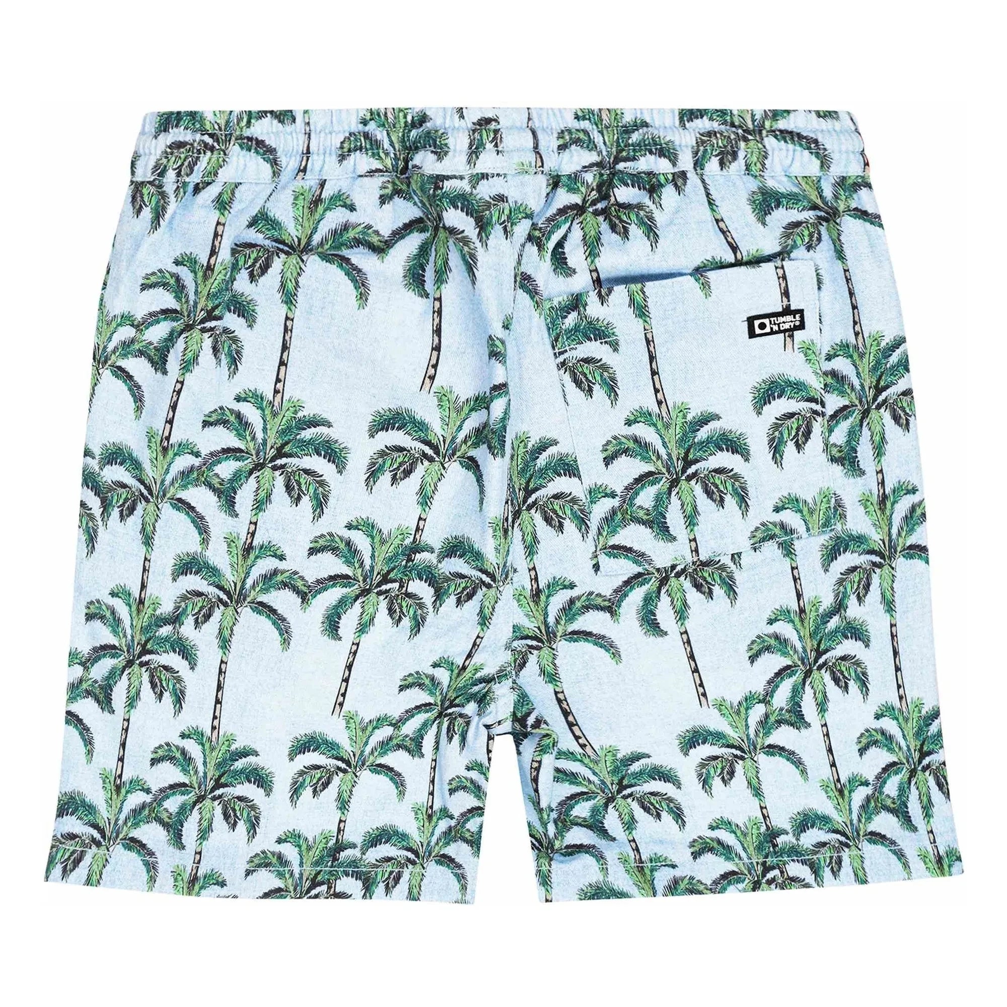 Tumble N'Dry - Pantalón corto Melanesia Palm | Azul claro