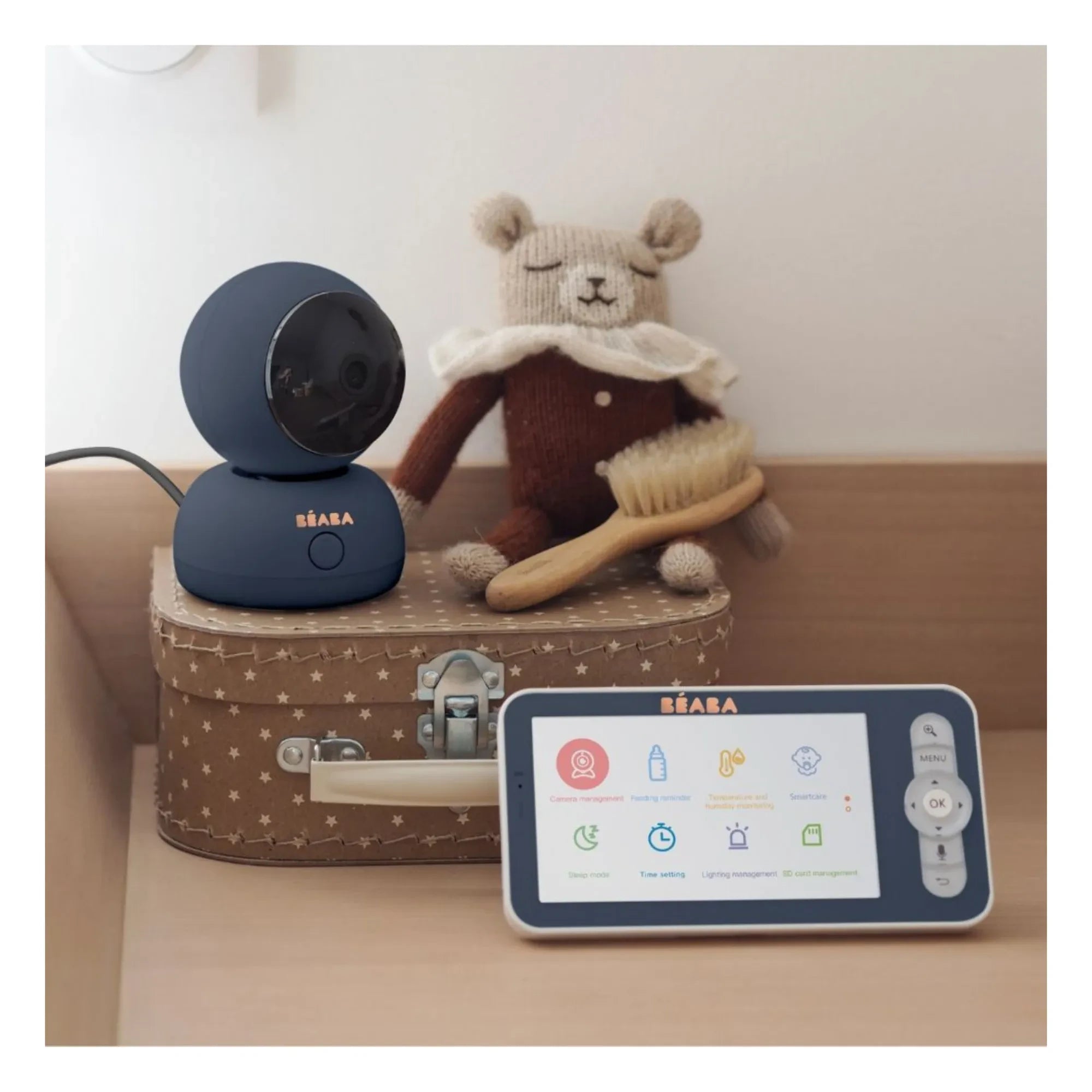 Béaba - Monitor de video para bebés Zen Premium | Azul Noche