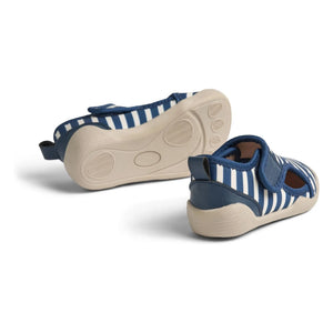 Wheat - Zapatos de agua en espiral a rayas | Azul