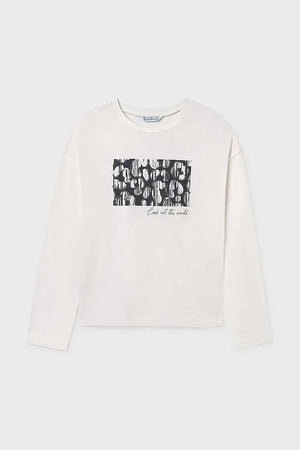 Blusa de algodón de manga larga Mayoral