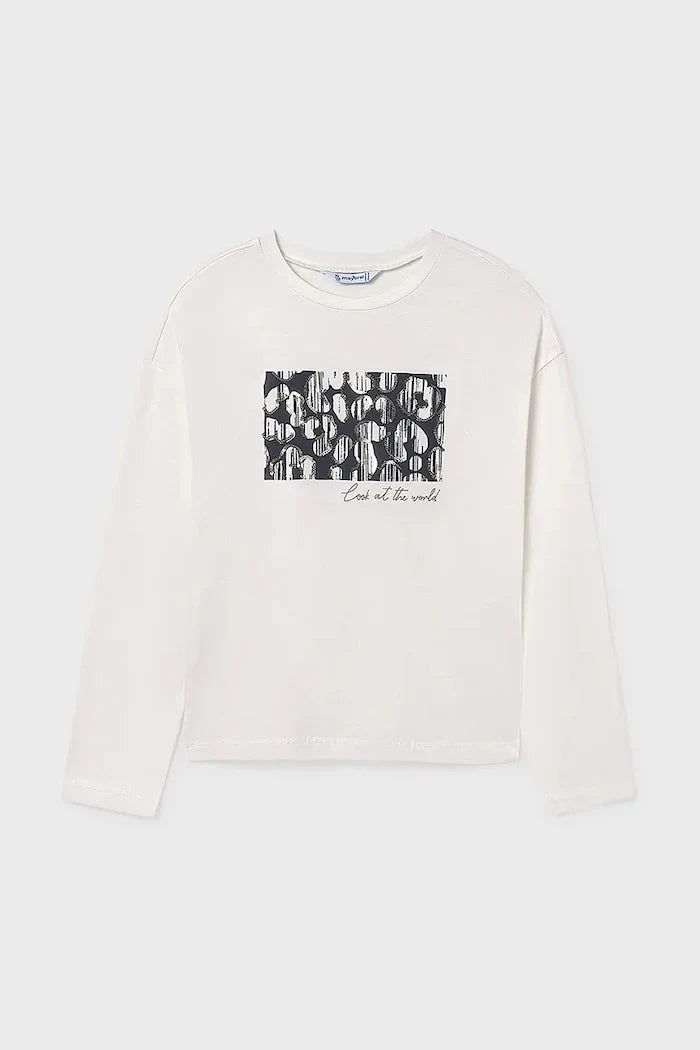 Blusa de algodón de manga larga Mayoral