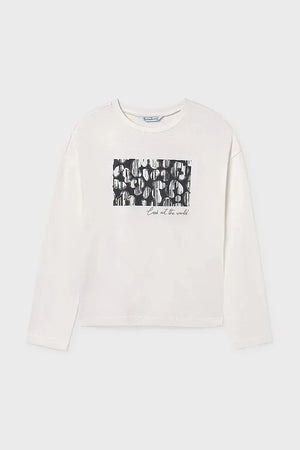 Blusa de algodón de manga larga Mayoral