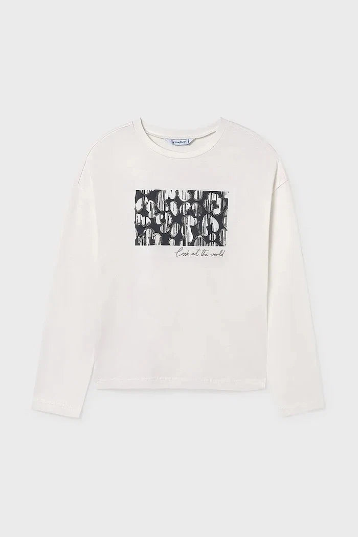 Blusa de algodón de manga larga Mayoral