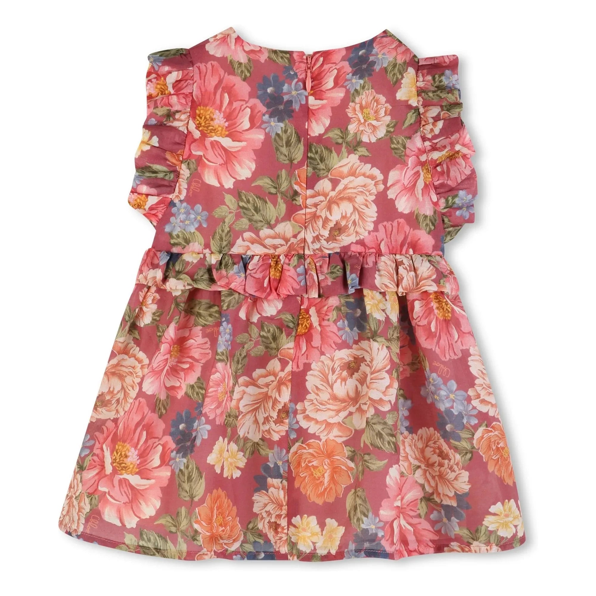 Chloé - Vestido de volantes con estampado floral de algodón orgánico | Rosewood
