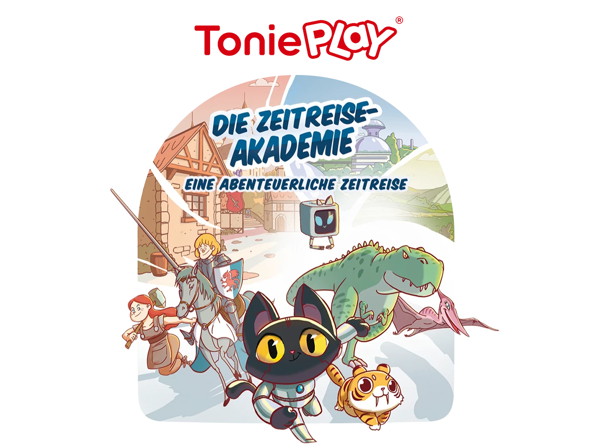 Tonies - Academia de Viajes en el Tiempo en Alemán: ¡un viaje en el tiempo para los jóvenes exploradores! - Tonieplay