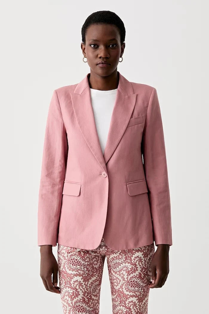 Chaqueta ORCHE de lino con mezcla de Weekend Max Mara para mujer con un botón
