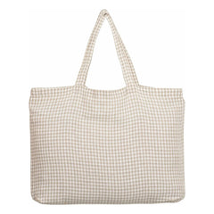 Haomy - Bolso tote a cuadros Piana II | Lino