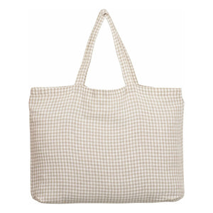 Haomy - Bolso tote a cuadros Piana II | Lino