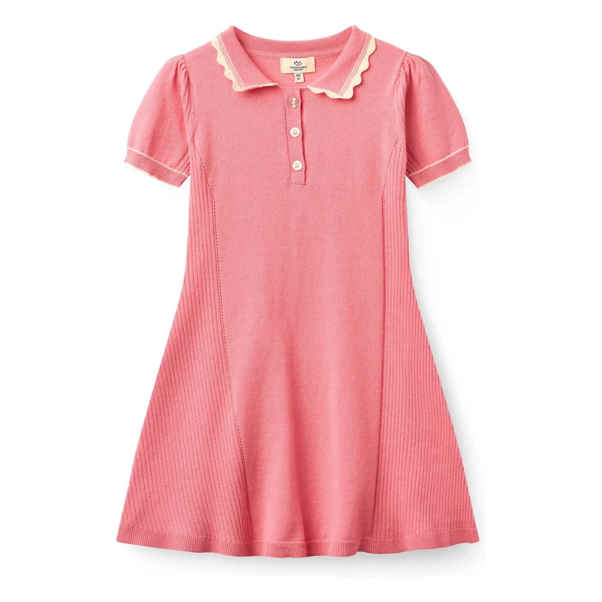Copenhagen Colors - Vestido de punto de algodón orgánico | Rosa claro