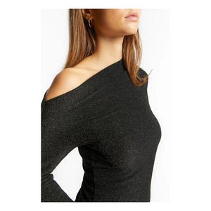 Indee - Vestido Cruzado Asimétrico | Negro