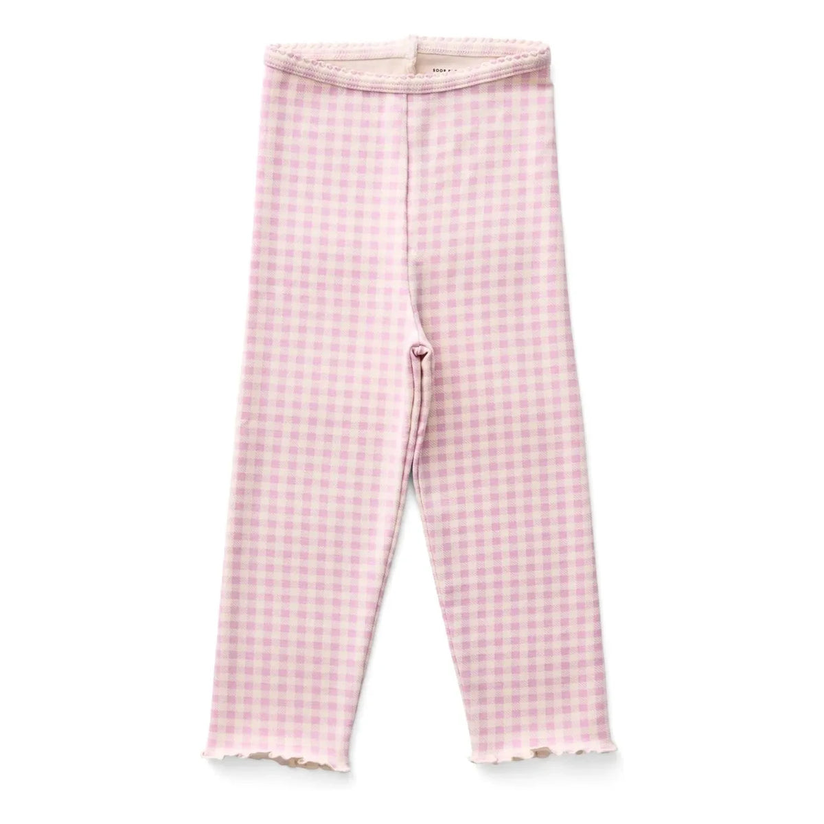 Soor Ploom - Mallas Capri de Algodón Orgánico Gingham Rosa