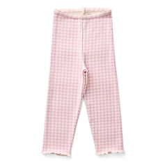 Soor Ploom - Mallas Capri de Algodón Orgánico Gingham Rosa