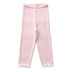 Soor Ploom - Mallas Capri de Algodón Orgánico Gingham Rosa