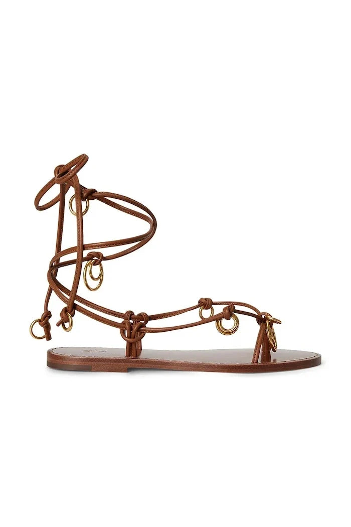 Polo Ralph Lauren Sandalias de Cuero Rng Wrp