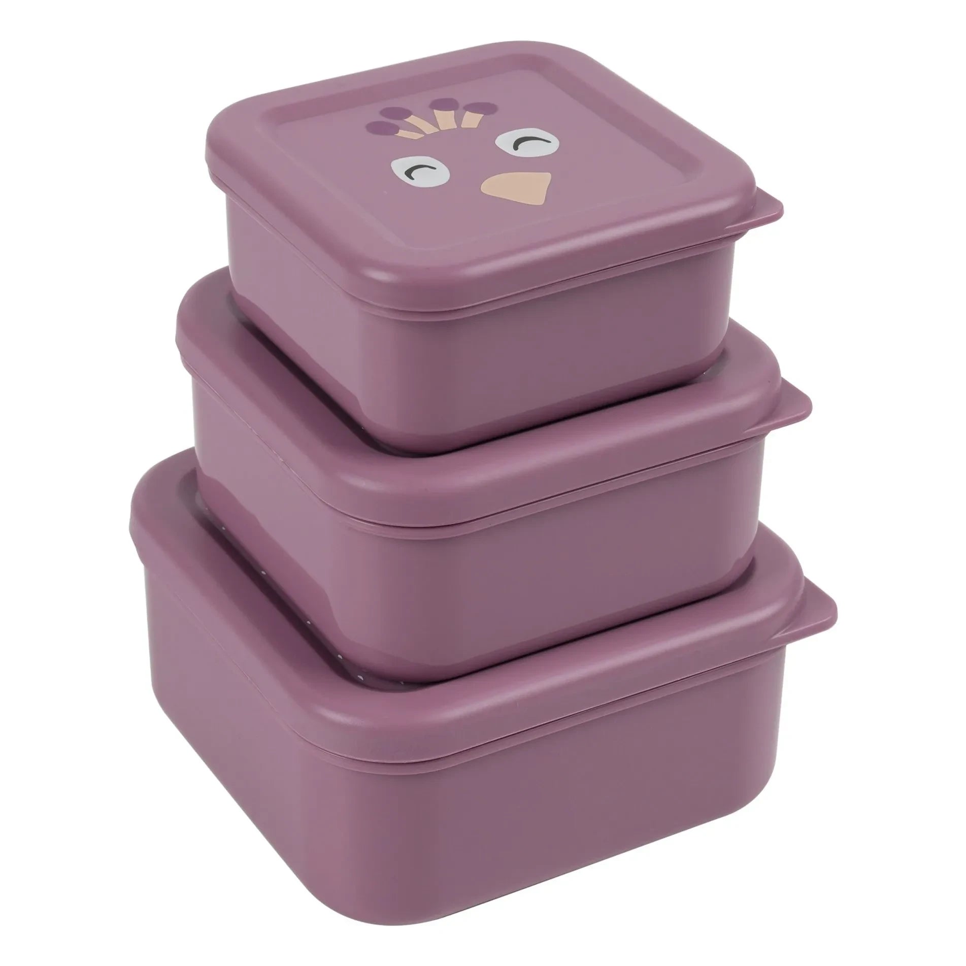Trixie - Mrs. Peacock 3 Parça Atıştırmalık Kutuları | Mor