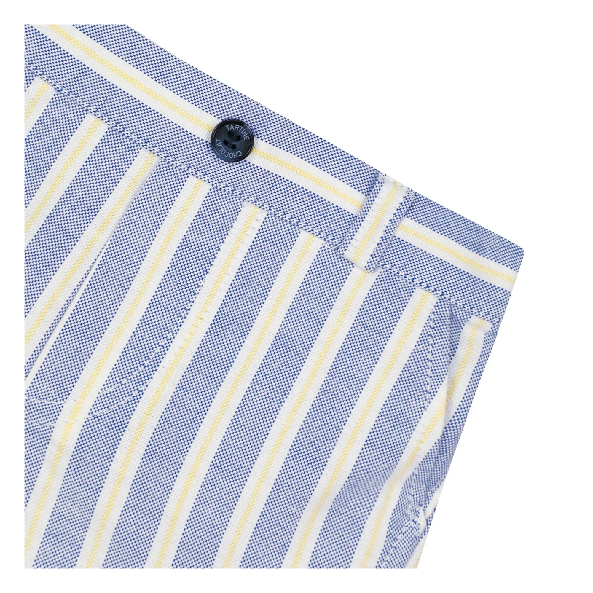 Tartine et Chocolat - Pantalón Corto con Rayas para Bebé | Azul índigo