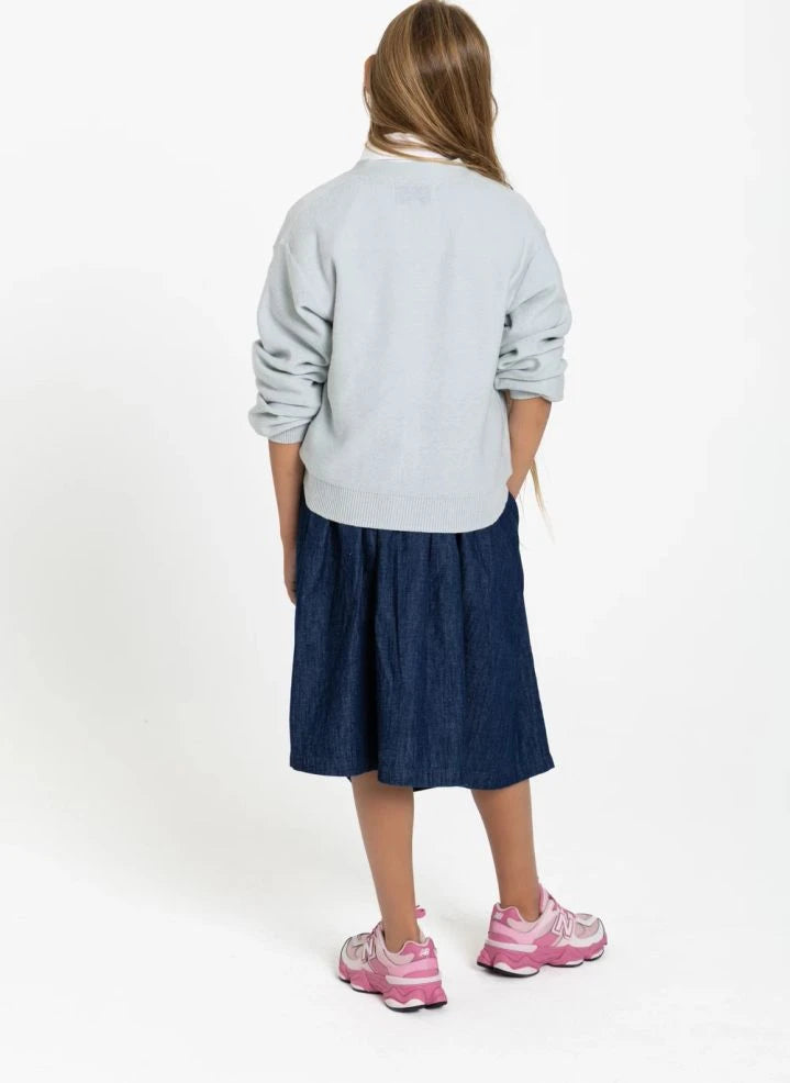 Smallable Kid - Falda de mezclilla Tina | Denim brut
